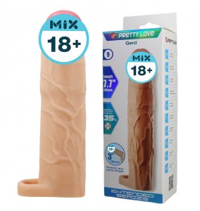 PRETTY LOVE - Gerd Extended Penis Sleeve (L:19.5cm - D:4cm)